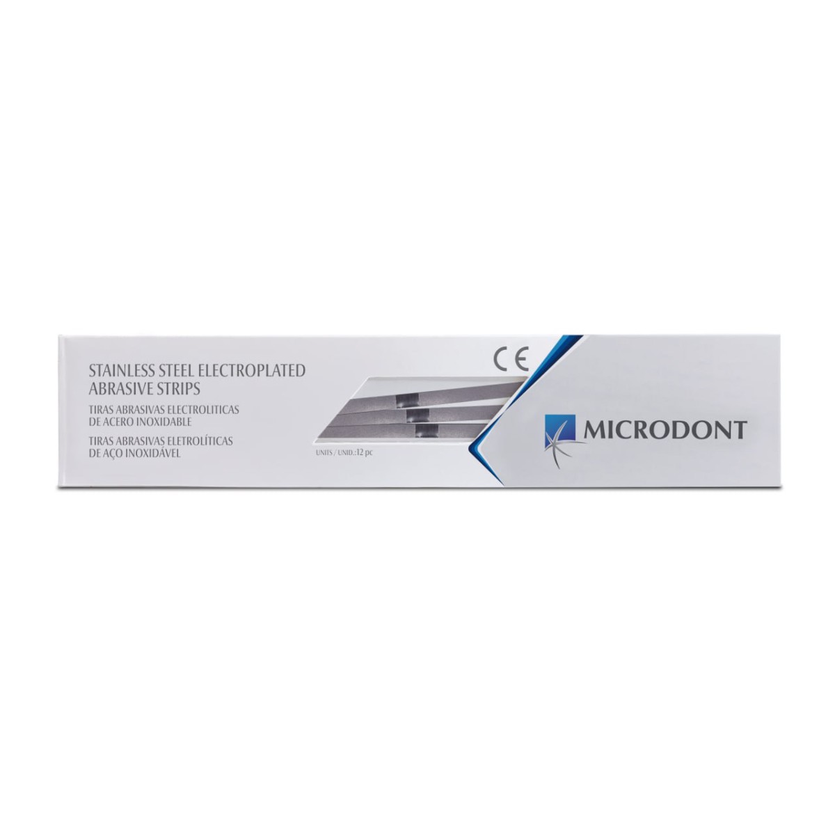 نوار پرداخت آمالگام دوطرفه Stainless Steel Abrasive Strip double face برند MicroDont