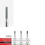 فرز الماسی دسته نقره ای BTM مدل Cylinder End Round 880