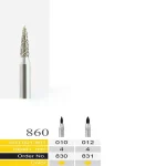 فرز توربین الماسی دسته نقره ای (پالیش کامپوزیت) Flame – 860 BTM