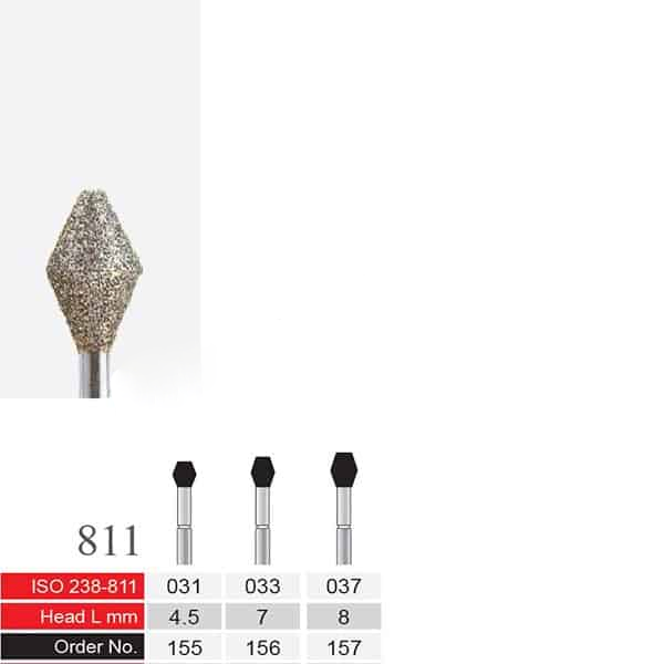 فرز الماسی دسته نقره ای BTM مدل Double Conical 811