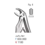 فورسپس مولر پایین فالکن Fig:6