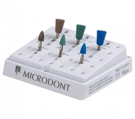کیت مولت پالیش آمالگام 6 عددی میکرودنت Microdont