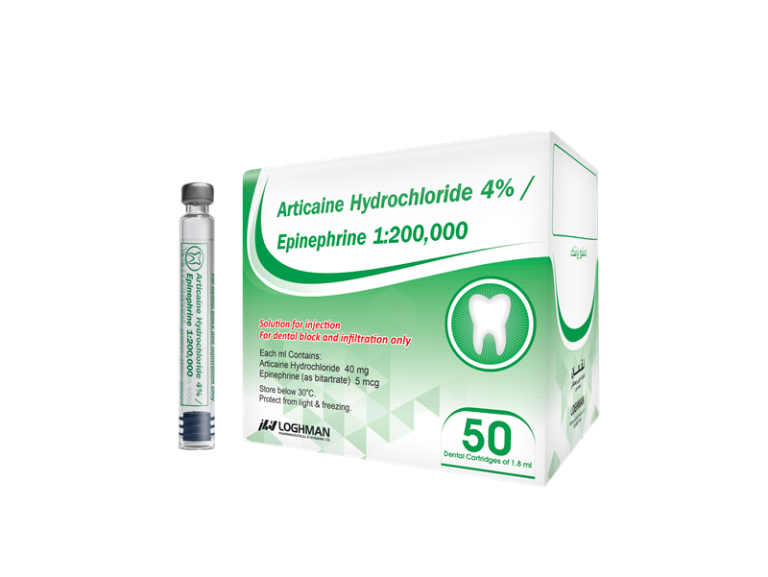بی حسی دندانپزشکی (کارپول) 4% آرتیکائین لقمان