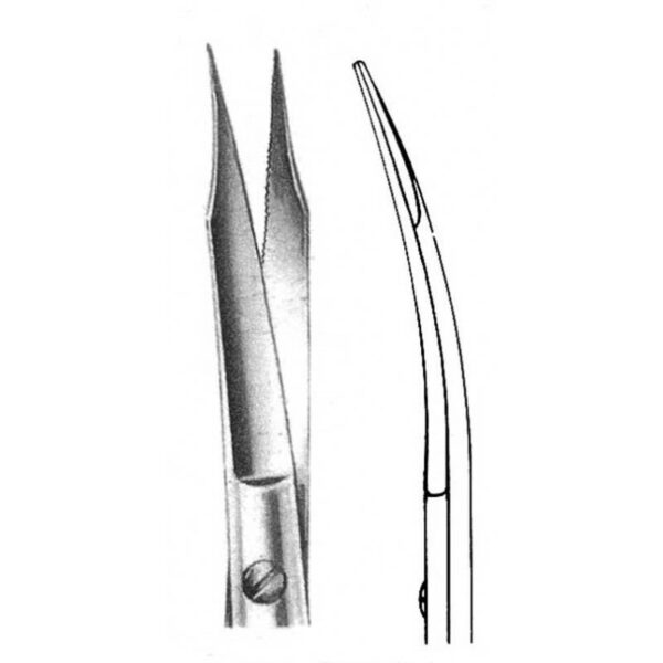 قیچی جراحی سرکج Dental Device - خرید و قیمت قیچی جراحی دندانپزشکی - فروشگاه دندانپزشکی آنلاین آرمادنت - لوازم مطب