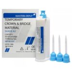 روکش موقت آکریلی به همراه 10 عدد میکسینگ تیپ Temp. C&B Material برند Master Dent