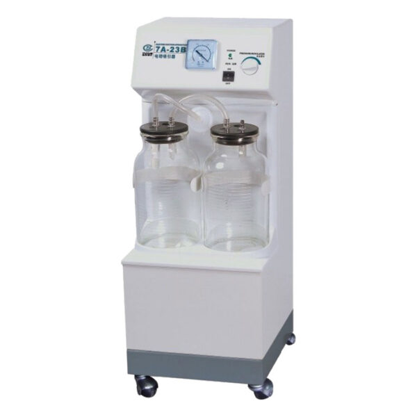 دستگاه ساکشن جراحی YUWELL 7A-23B - ساکشن دو شیشه پایه بلند یوول
