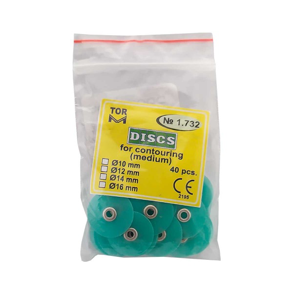 دیسک پرداخت مرکزدار 40 عددی 16 میل TorVM - دیسک پرداخت نرم مرکز دار - تجهیزات دندانپزشکی آرمادنت - ابزار مطب