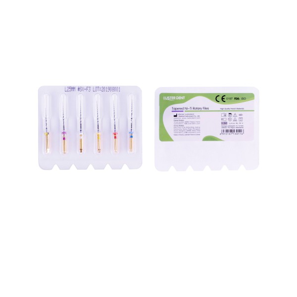 فایل روتاری Tapered Ni-Ti Rotary Files - تجهیزات دندانپزشکی آرمادنت - فایل روتاری برند لاستردنت - خرید و قیمت فایل روتاری لاستردنت
