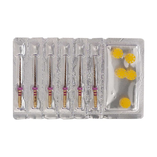 فایل روتاری 6٪ M3 Pro Gold Rotary File - فایل روتاری 6٪ شش عددی M3 - فایل روتاری 6٪ شش عددی برند M3 - تجهیزات دندانپزشکی آرمادنت