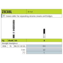 فرز الماسی مدل استوانه ای ته گرد توربین شماره (Z838L) برند Jota