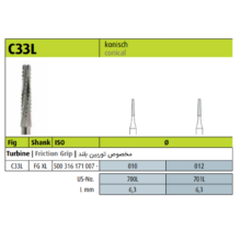 فرز کارباید کونیکال بلند توربین C33L FG XL برند Jota