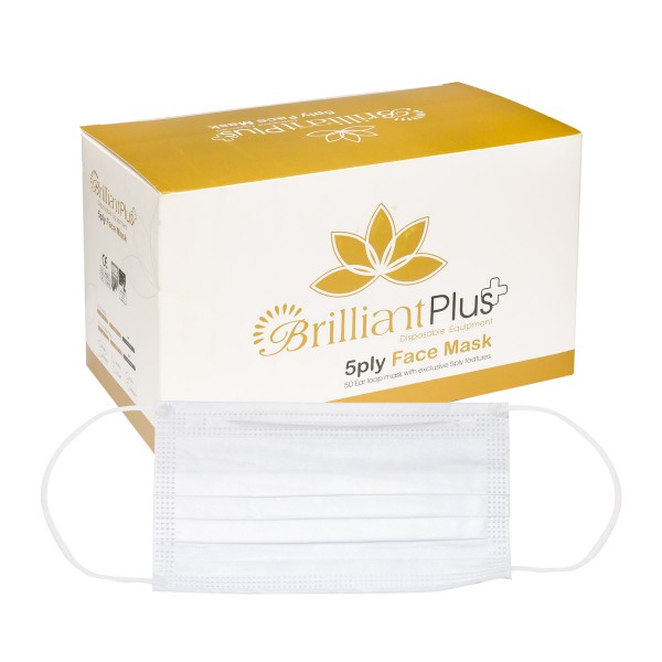 ماسک پنج لایه Brilliant - ماسک پنج لایه سه بعدی اکسیژن (۲۵ عدد) ا Oxygen 3D Face Mask - دندانپزشکی آرمادنت - خرید لوازم دندانپزشکی