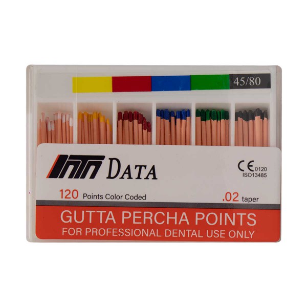 کن گوتا پرکا 2٪ Data - خرید کن گوتا پرکا Data Gutta Percha Points - کن گوتا پرکا برند دیتا - کن گوتا پرکا Data - آرمادنت - دندانت - دندال