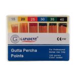 کن گوتا پرکا Gapa Dent  - محصولات زیرگروه گوتا پرکا و کن کاغذی - کن گوتا پرکا Gutta Percha Points برند Gapadent - خرید و قیمت کن گوتا پرکا