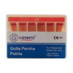 کن گوتا پرکا Gapa Dent  - محصولات زیرگروه گوتا پرکا و کن کاغذی - کن گوتا پرکا Gutta Percha Points برند Gapadent - خرید و قیمت کن گوتا پرکا