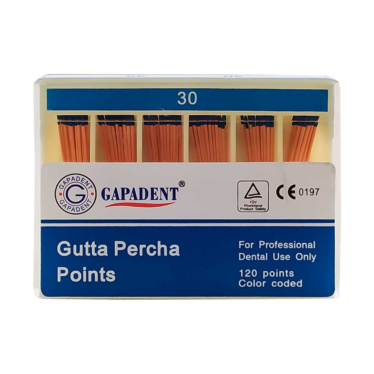 کن گوتا پرکا Gapa Dent  - محصولات زیرگروه گوتا پرکا و کن کاغذی - کن گوتا پرکا Gutta Percha Points برند Gapadent - خرید و قیمت کن گوتا پرکا