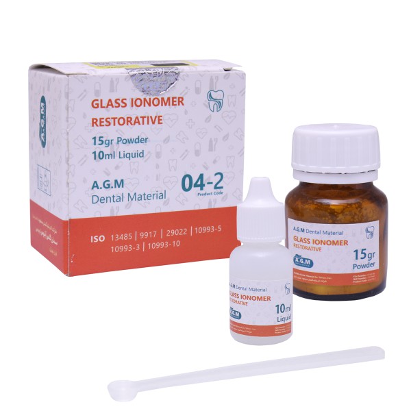 گلاس آینومر ترمیمی A.G.M - گلاس آینومر لوتینگ و لاینینگ A.G.M - فروشگاه تجهیزات دندانپزشکی آرمادنت - لیست قیمت های تجهیزات دندانپزشکی
