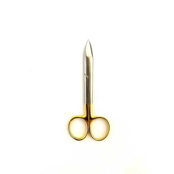 قیچی کرون بر سر صاف دسته طلایی Dental Device - خرید و قیمت قیچی کرون بر - قیچی ماتریس - فروشگاه دندانپزشکی آنلاین آرمادنت