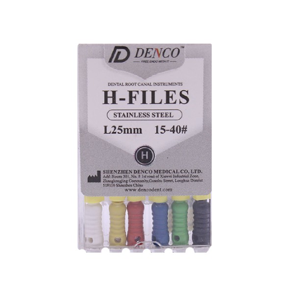 خرید H فایل طول 25 Denco - خرید و قیمت H فایل - فروش انواع H فایل دندانپزشکی - خرید انواع فایل دستی - خرید تجهیزات دندانپزشکی آرمادنت