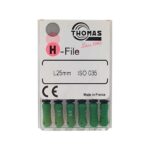 قیمت و خرید H فایل طول 25 Thomas - خرید و قیمت خرید و قیمت H فایل توماس - خرید تجهیزات دندانپزشکی آرمادنت -فروش انواع فایل دستی دندانپزشکی