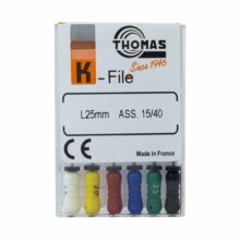 K فایل طول 25 - K File - فایل دستی K طول 25 و 31 THOMAS - فروش لوازم مطب دندانپزشکی - آرمادنت - مواد و وسایل دندانپزشکی