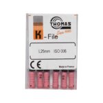 خرید و قیمت K فایل طول 25 Thomas - فایل دستی THOMAS - فروش لوازم مطب دندانپزشکی - آرمادنت - وسایل دندانپزشکی - K فایل طول 25 برند توماس