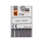 خرید و قیمت K فایل طول 25 Thomas - فایل دستی THOMAS - فروش لوازم مطب دندانپزشکی - آرمادنت - وسایل دندانپزشکی - K فایل طول 25 برند توماس