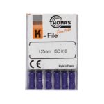 خرید و قیمت K فایل طول 25 Thomas - فایل دستی THOMAS - فروش لوازم مطب دندانپزشکی - آرمادنت - وسایل دندانپزشکی - K فایل طول 25 برند توماس