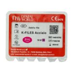 K فایل طول 25 Dental World - خرید K فایل طول 25 با بالاترین کیفیت - فروشگاه تجهیزات دندانپزشکی - فروشگاه دندانپزشکی آنلاین آرمادنت - دندال