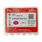 K فایل طول 25 Dental World - خرید K فایل طول 25 با بالاترین کیفیت - فروشگاه تجهیزات دندانپزشکی - فروشگاه دندانپزشکی آنلاین آرمادنت - دندال
