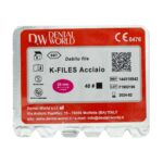 K فایل طول 25 Dental World - خرید K فایل طول 25 با بالاترین کیفیت - فروشگاه تجهیزات دندانپزشکی - فروشگاه دندانپزشکی آنلاین آرمادنت - دندال