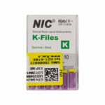 قیمت و خرید K فایل طول 25 Nik - فایل دستی K طول 25 - فروشگاه تجهیزات دندانپزشکی - تجهیزات دندانپزشکی آرمادنت - فروش انواع فایل دستی