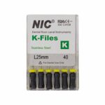 قیمت و خرید K فایل طول 25 برند NIC - فایل دستی K طول 25 - فروشگاه تجهیزات دندانپزشکی - تجهیزات دندانپزشکی آرمادنت - فروش انواع فایل دستی دندانپزشکی