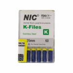 قیمت و خرید K فایل طول 25 Nik - فایل دستی K طول 25 - فروشگاه تجهیزات دندانپزشکی - تجهیزات دندانپزشکی آرمادنت - فروش انواع فایل دستی