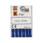 K فایل طول 31 Thomas - فایل دستی K طول 25 و 31 THOMAS - فروش لوازم مطب دندانپزشکی - خرید تجهیزات دندانپزشکی آرمادنت - دندانت - دندال