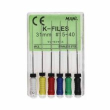 خرید و قیمت K فایل طول 31 Mani - فایل مانی K طول 31mm - فروش لوازم مطب دندانپزشکی - مواد و وسایل دندانپزشکی - تجهیزات دندانپزشکی آرمادنت
